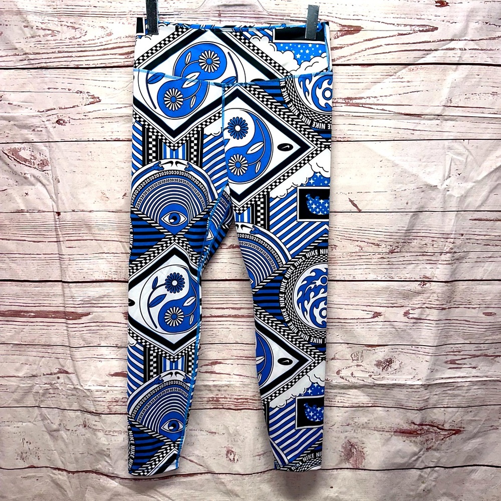 Nike One Women's Mid-Rise Printed Leggings Training TightFit Running Casual